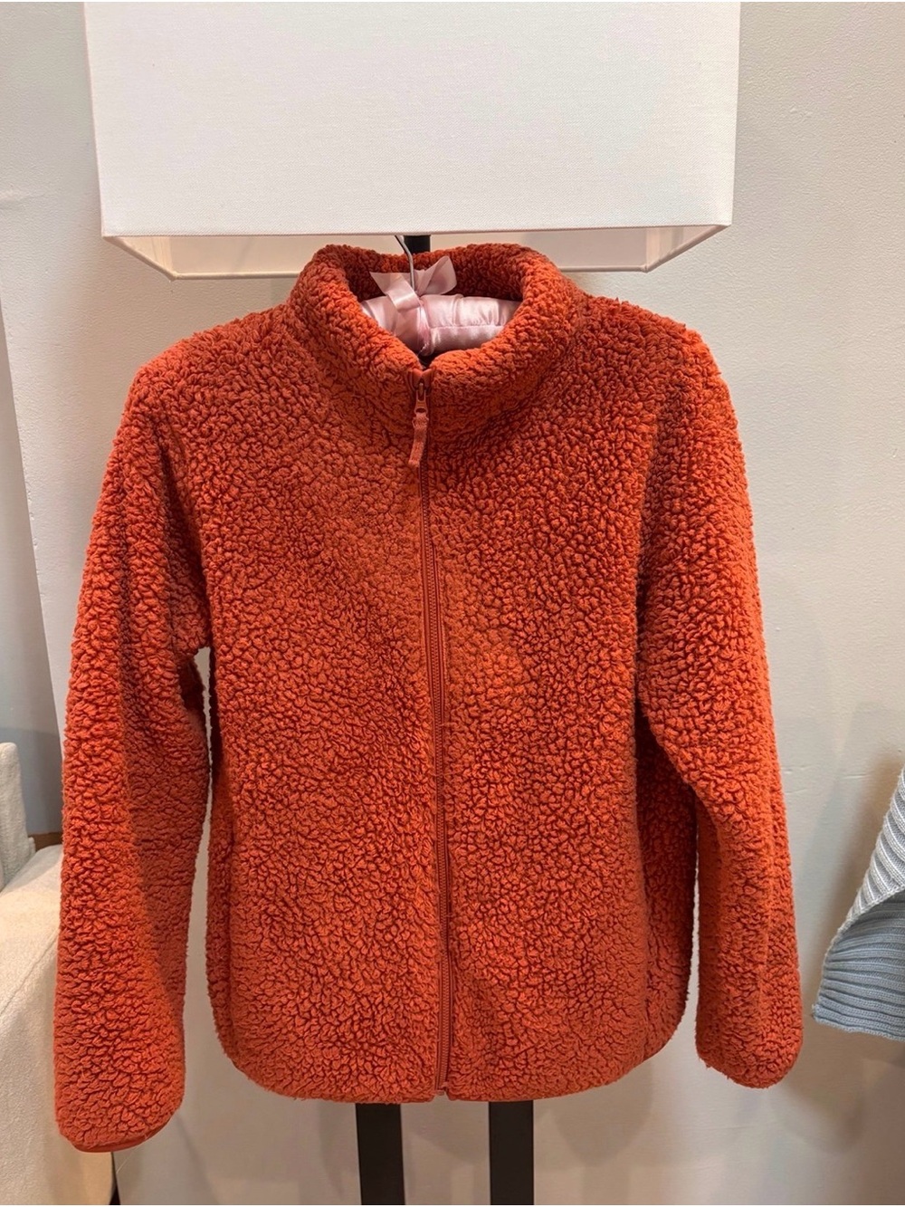 Uniqlo Fluffy Yarn Fleece Full Zip Kids Jacket Size 13 Y